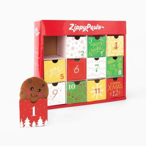 Zippy Paws Advent Calendar 12pc - Poudre Pet and Feed Supply